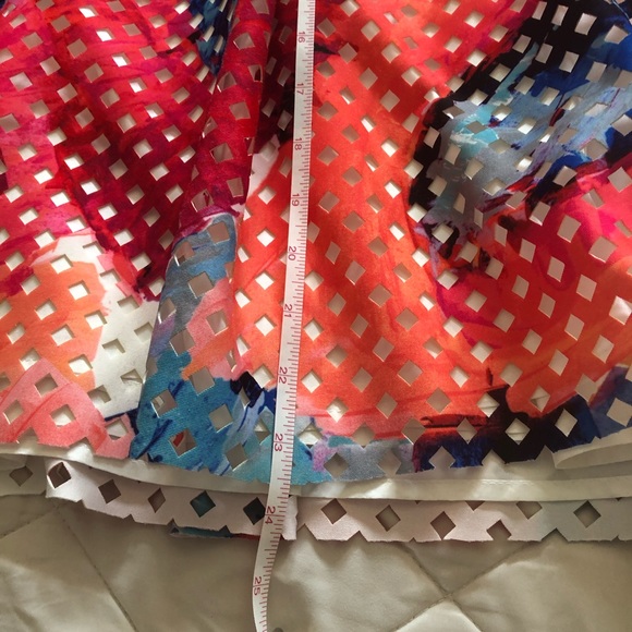 Trina Turk Poppy Perforated Skirt Floral - Picture 13 of 13